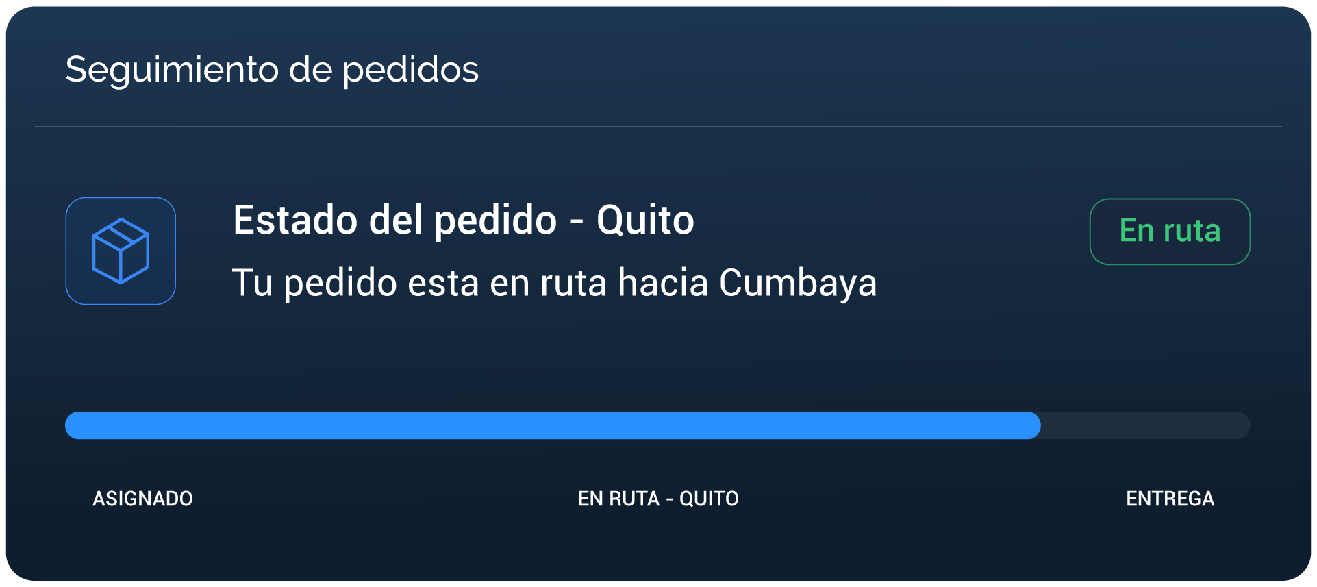 seguimiento de pedido